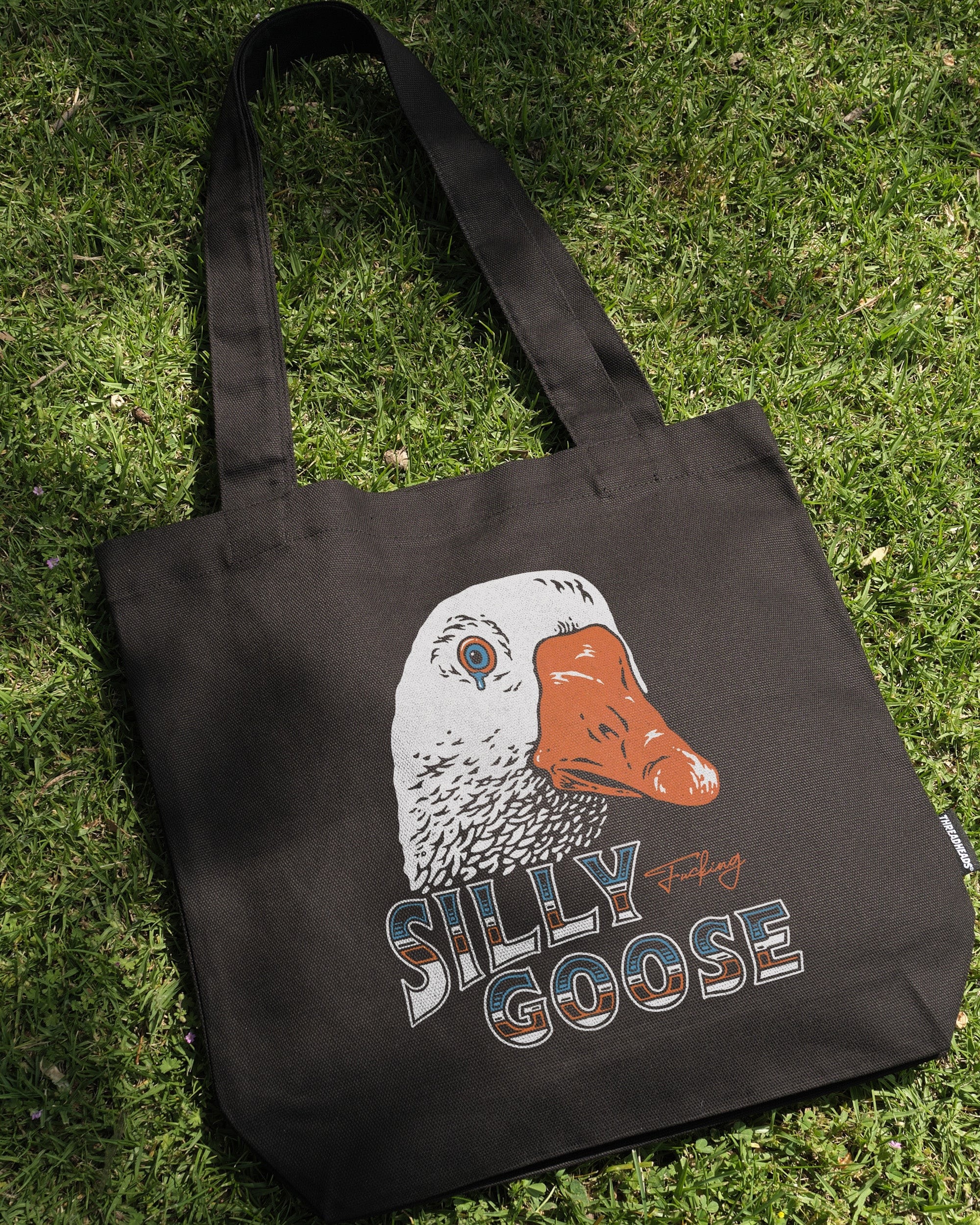 Silly Fkn Goose Tote Bag - Premium 100% Cotton Canvas