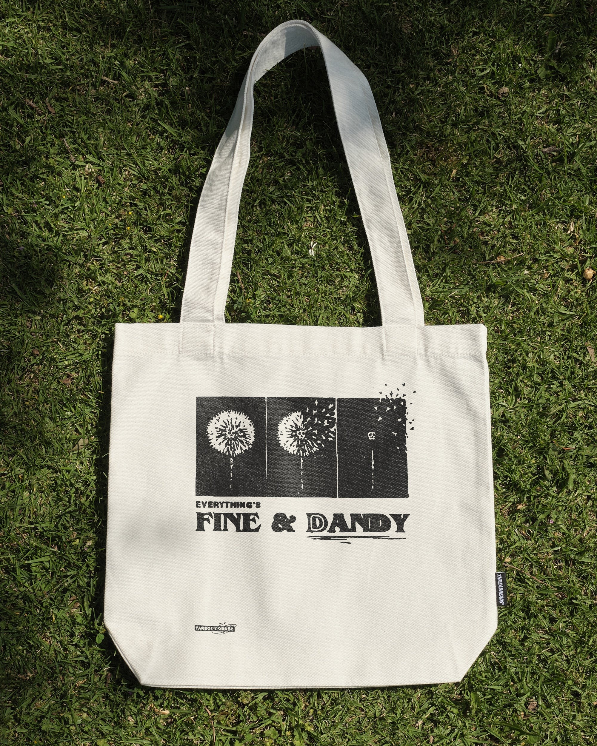 Fine & Dandy Tote Bag - Premium 100% Cotton Canvas with Reinforced Straps