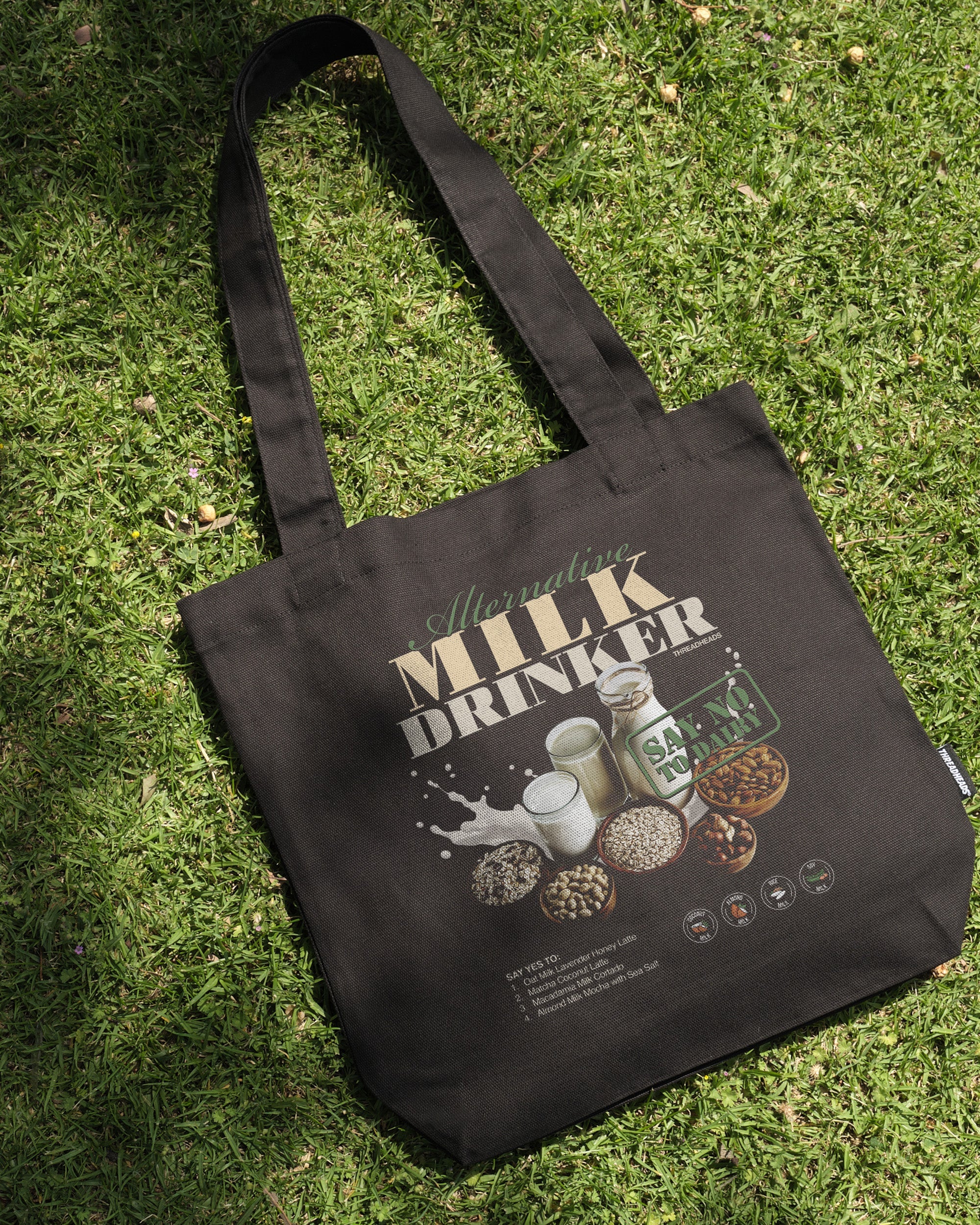 Alternative Milk Drinker Tote Bag - Premium 100% Cotton Canvas
