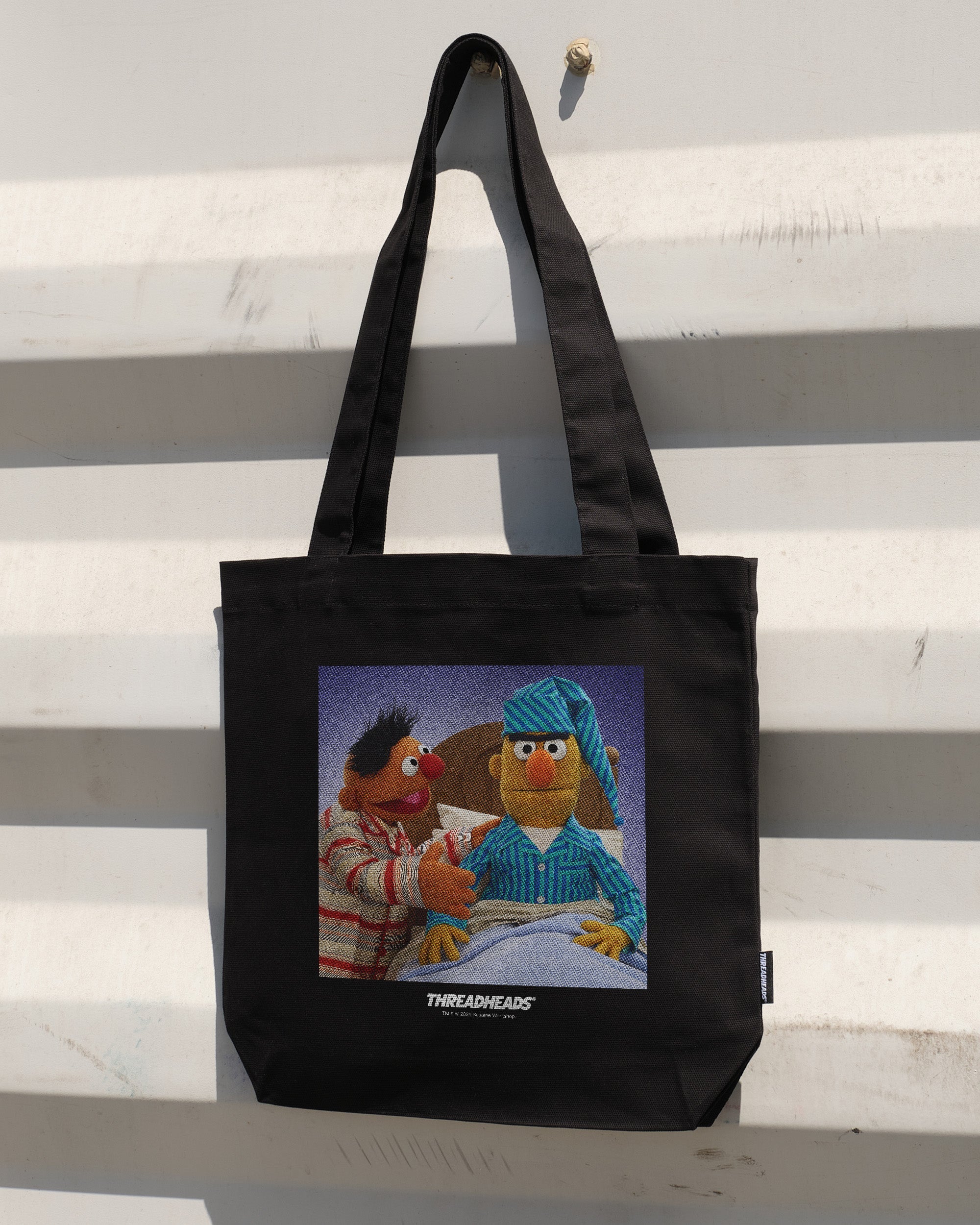 Annoyed Bert Sesame Street Tote Bag - Premium 100% Cotton Canvas