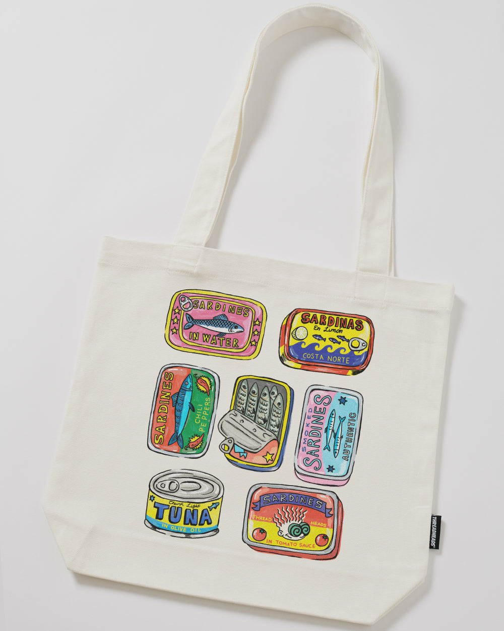 Canned Goods Tote Bag - Premium 100% Cotton Canvas with Reinforced Straps
