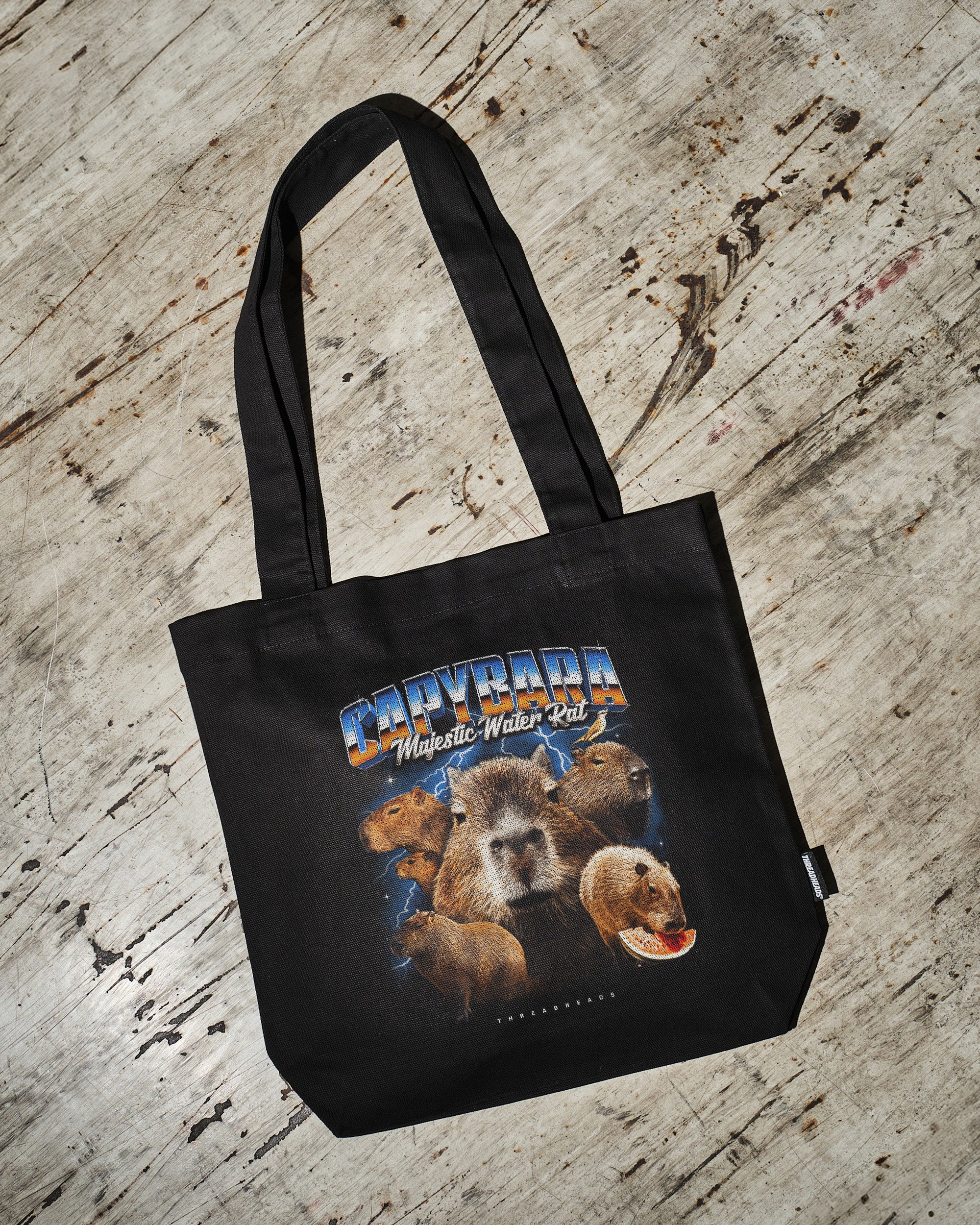 Capybara Water Rat Tote Bag - Premium 100% Cotton Canvas