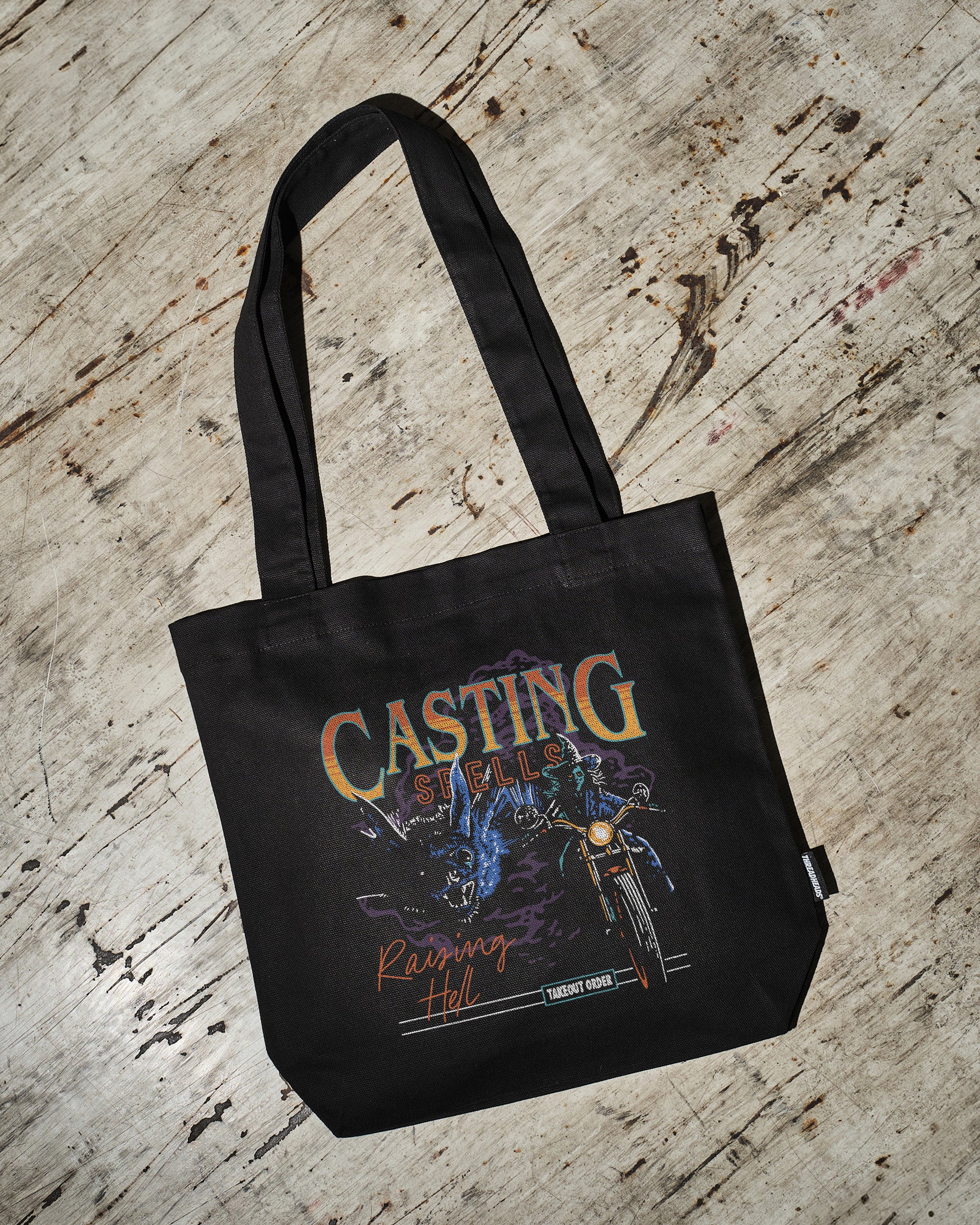Casting Spells Raising Hell Cotton Canvas Tote Bag