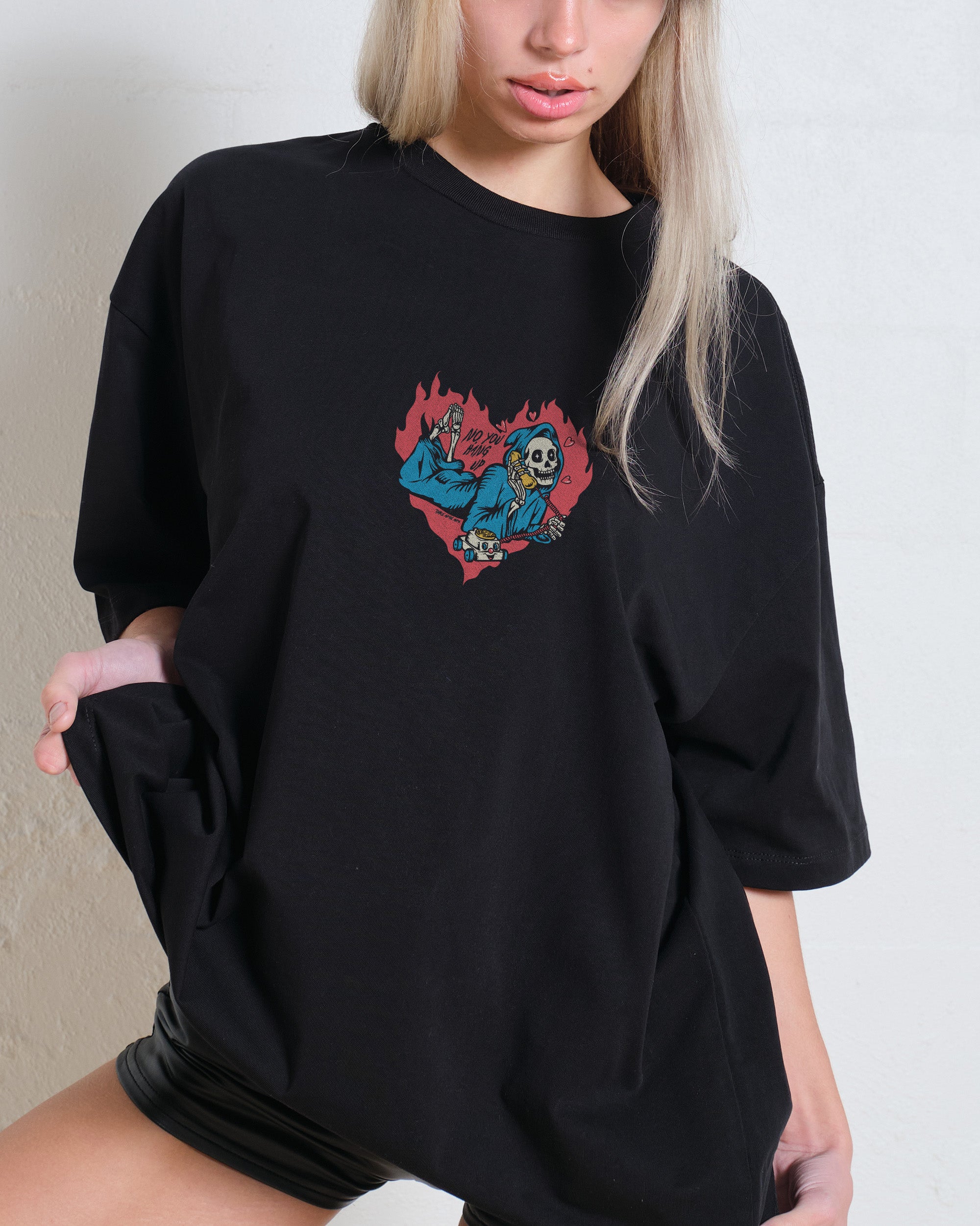 Dark Oversized Don't Kill My Vibe & No You Hang Up Tee Bundle 2-Pack