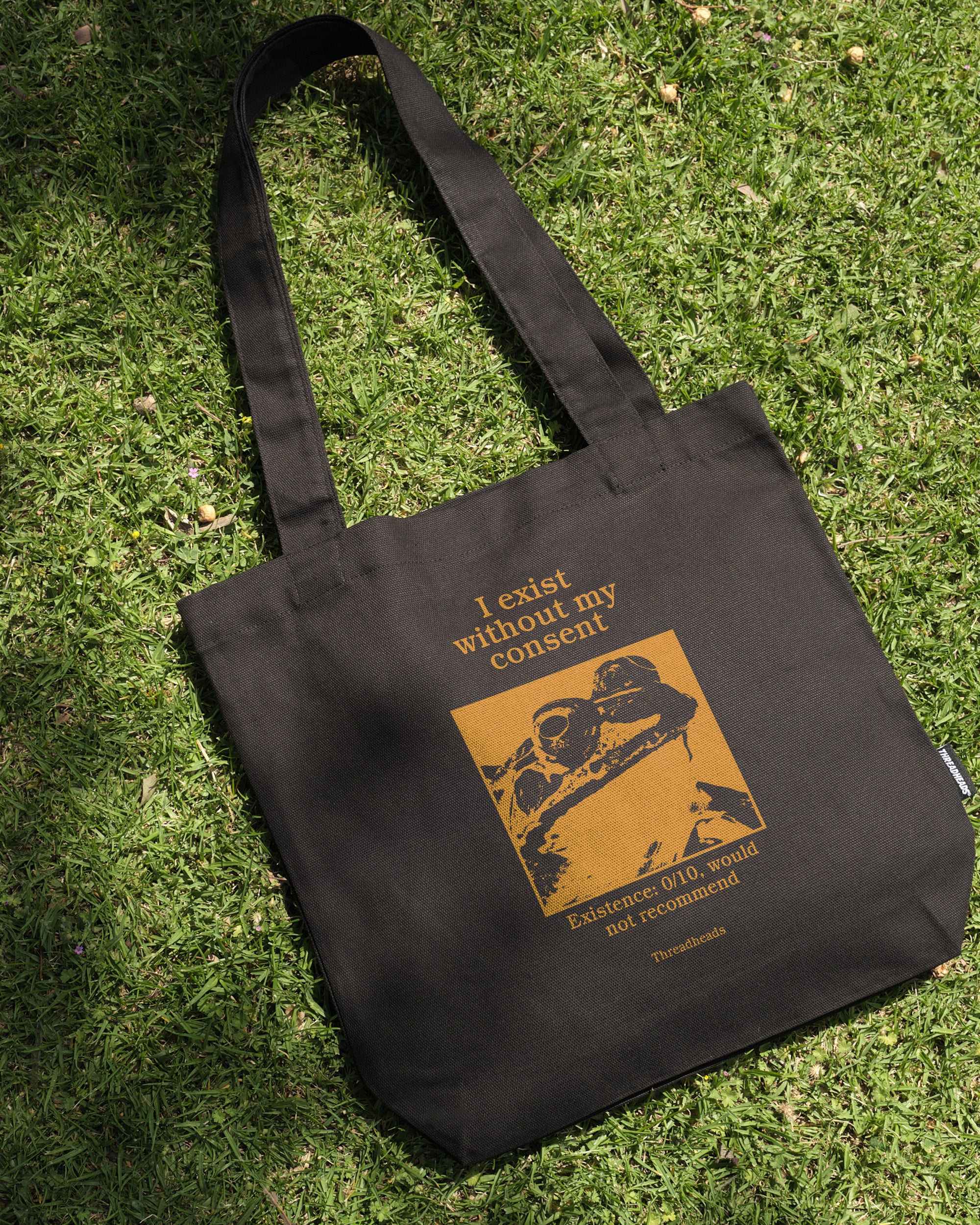 I Exist Without My Consent Tote Bag - Premium 100% Cotton Canvas