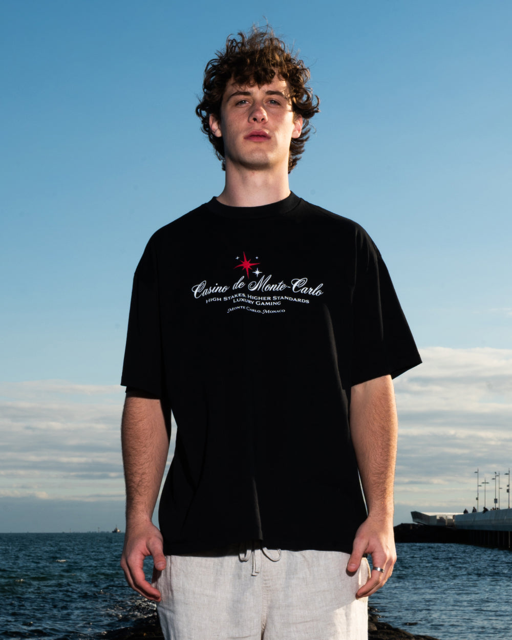 Luxury Gaming Oversized Tee - Premium 90s Boxy Fit Graphic T-Shirt Unisex 100% Combed Cotton