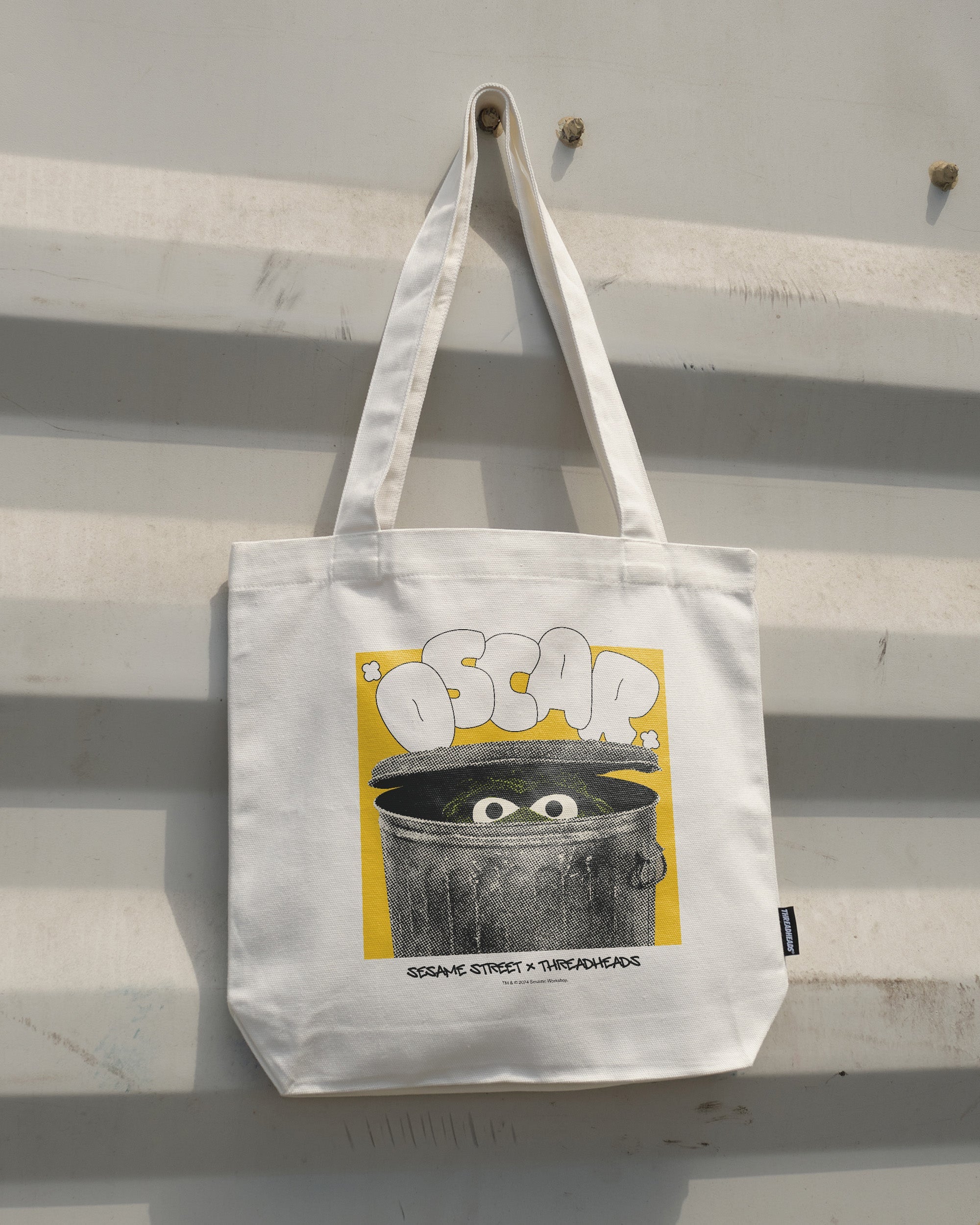 Oscar Sesame Street Home Tote Bag - 100% Cotton Canvas