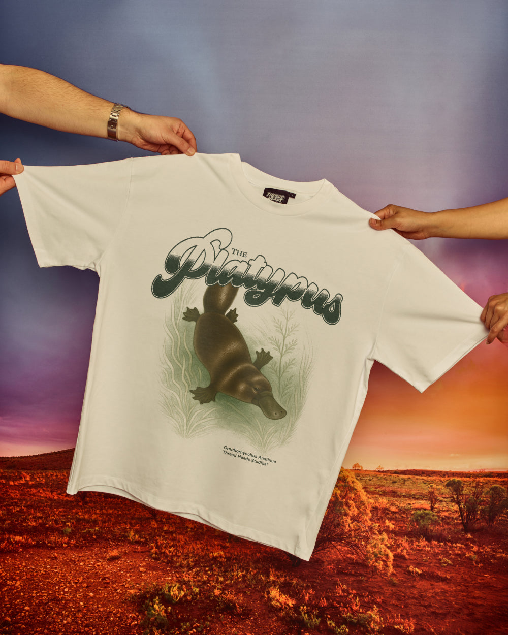 Platypus Oversized Tee - Premium Heavyweight 100% Combed Cotton Unisex Graphic T-Shirt