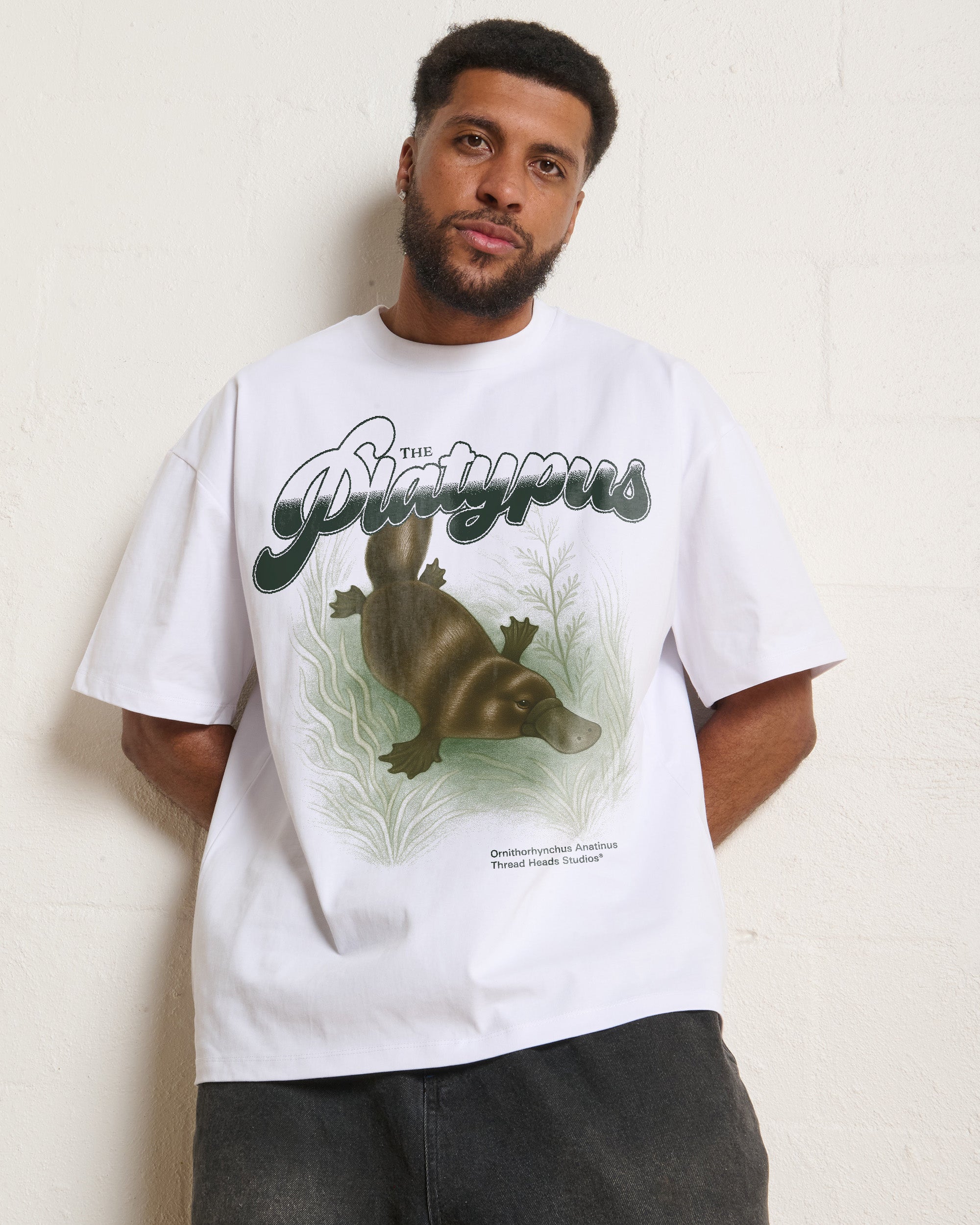 Platypus Oversized Tee - Premium Heavyweight 100% Combed Cotton Unisex Graphic T-Shirt