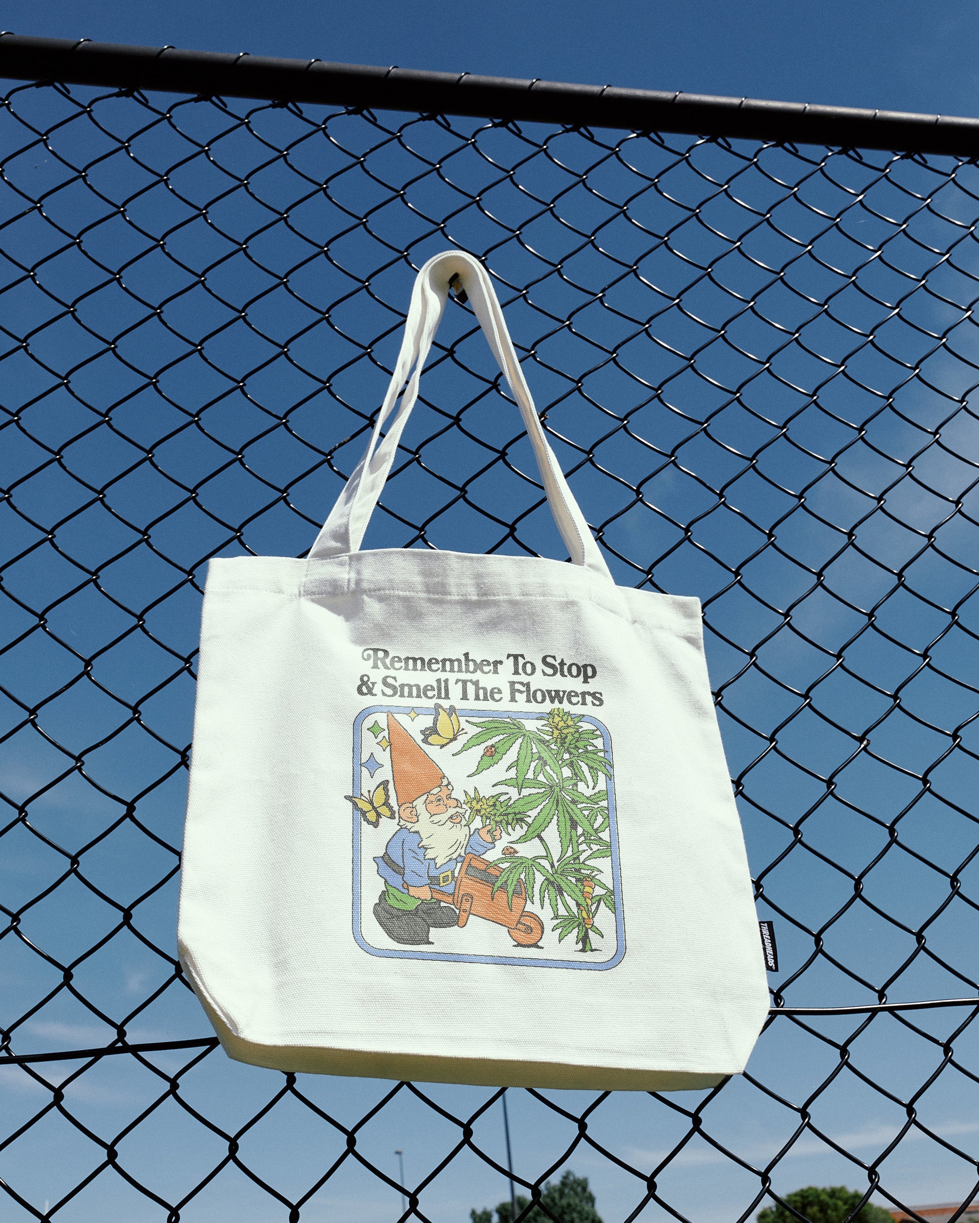 Smell The Flowers Tote Bag by Steven Rhodes - Premium 100% Cotton Canvas