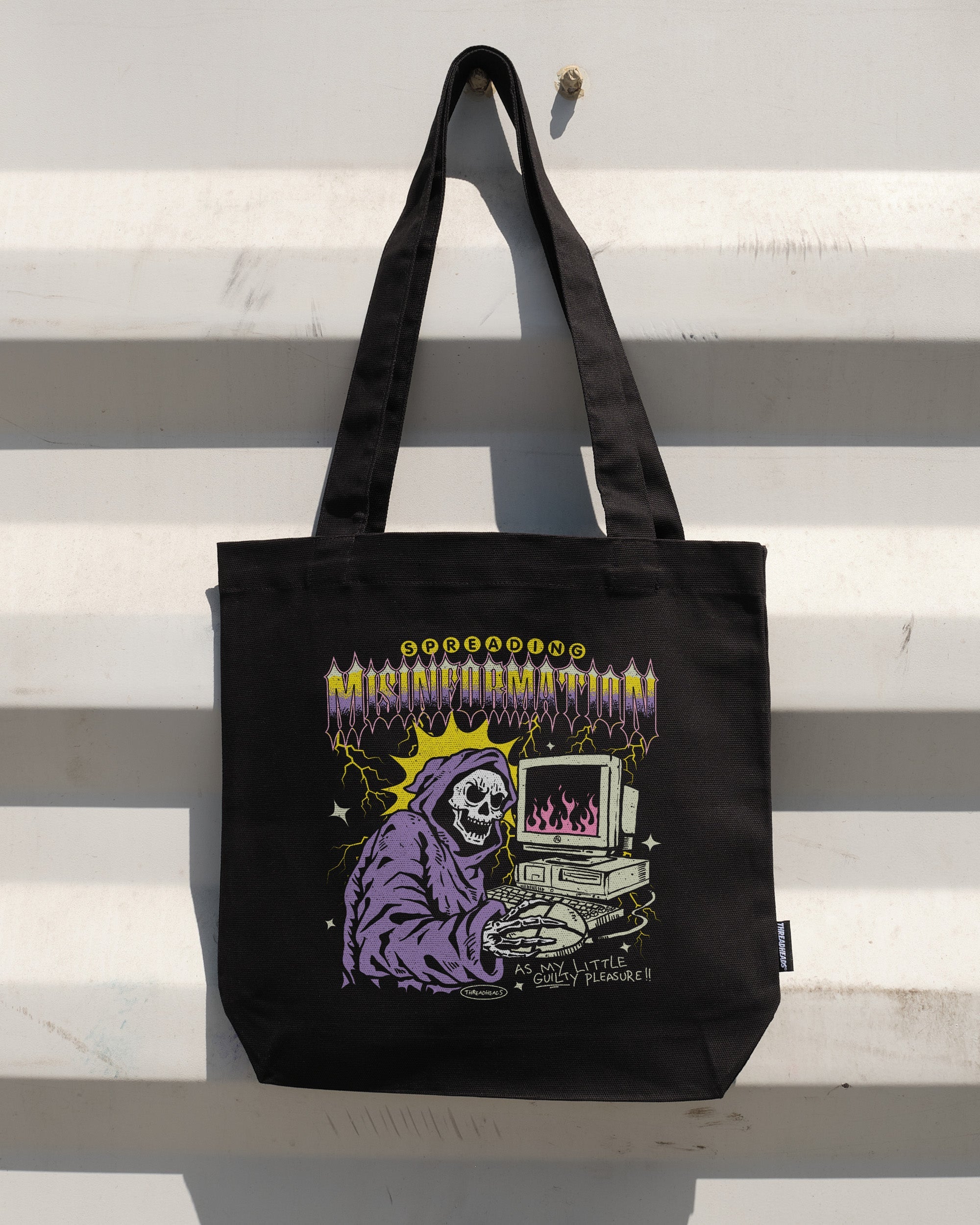 Spreading Misinformation Tote Bag - Premium 100% Cotton Canvas with Reinforced Straps