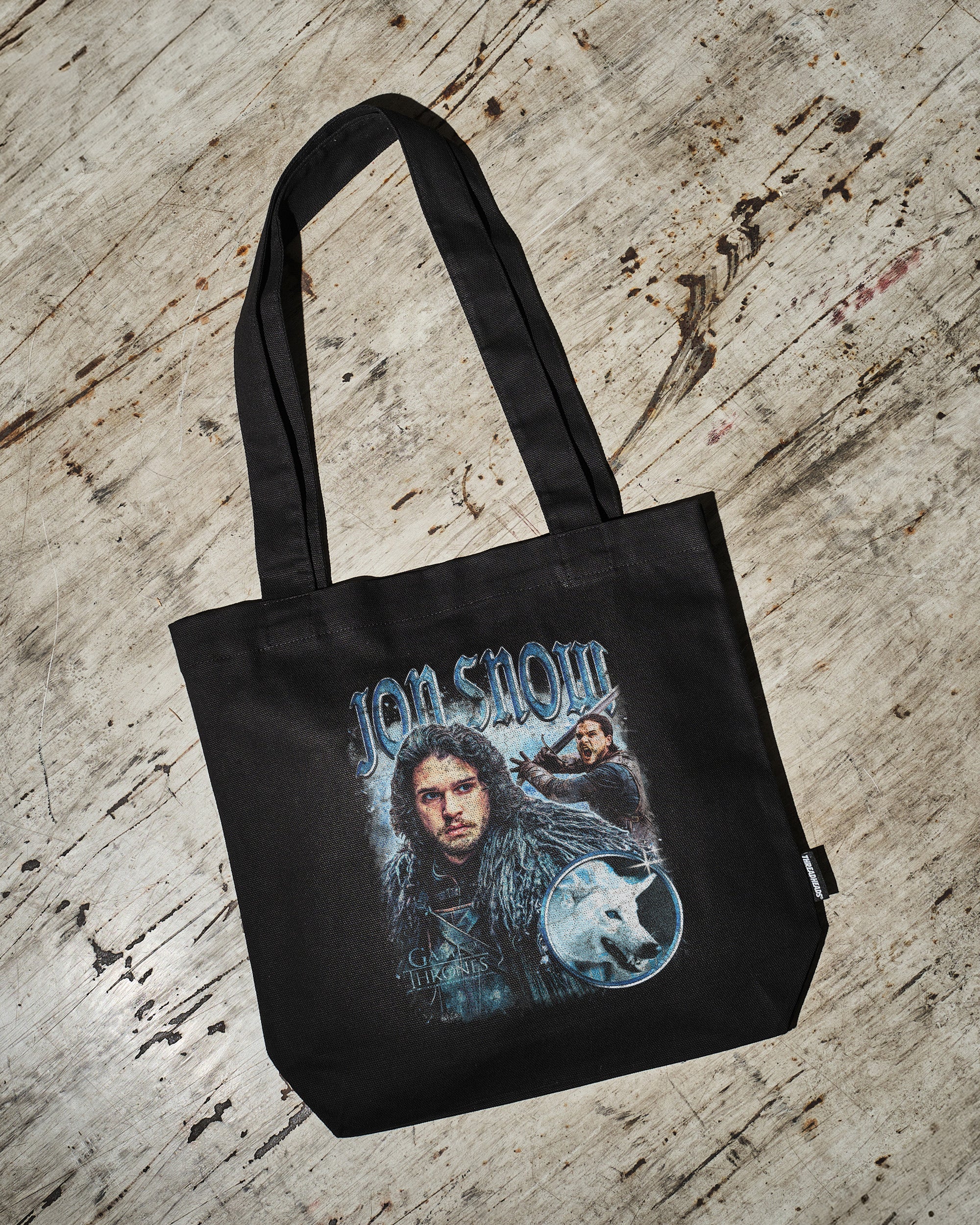 Vintage Jon Snow Game of Thrones Tote Bag 100% Cotton Canvas