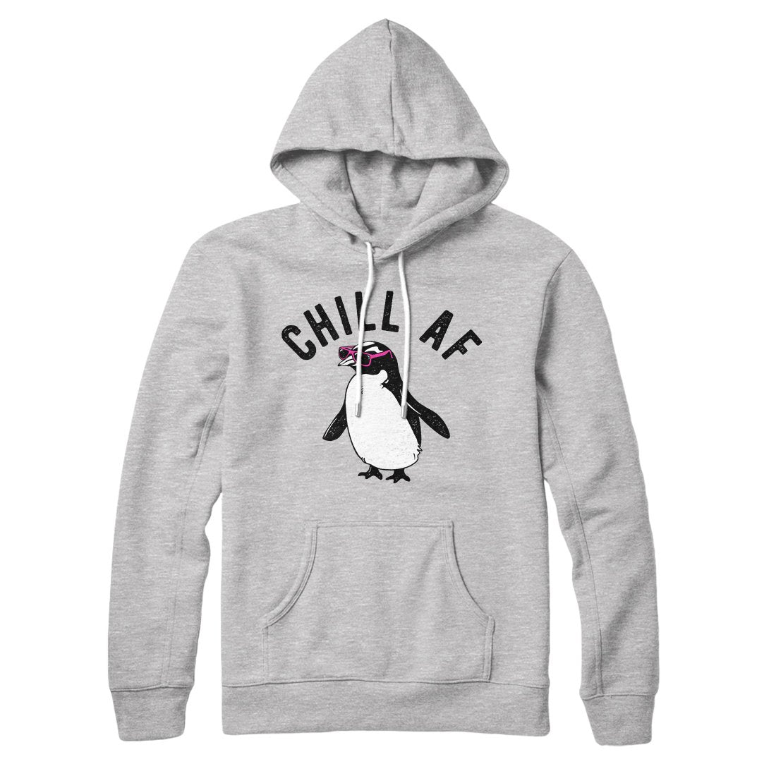 Chill AF Unisex Pullover Hoodie - Cotton Polyester Blend, Loose Fit, Kangaroo Pocket