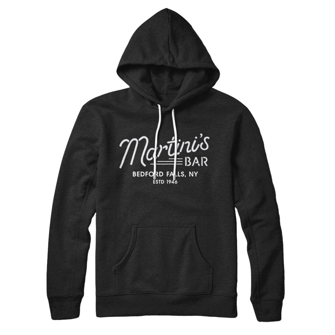 Martinis Bar Unisex Pullover Hoodie - Cotton Polyester Loose Fit with Hood and Kangaroo Pocket