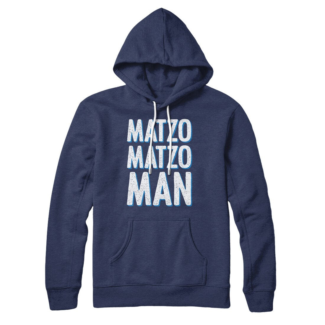 Matzo Matzo Man Unisex Pullover Hoodie - Cotton Polyester Loose Fit
