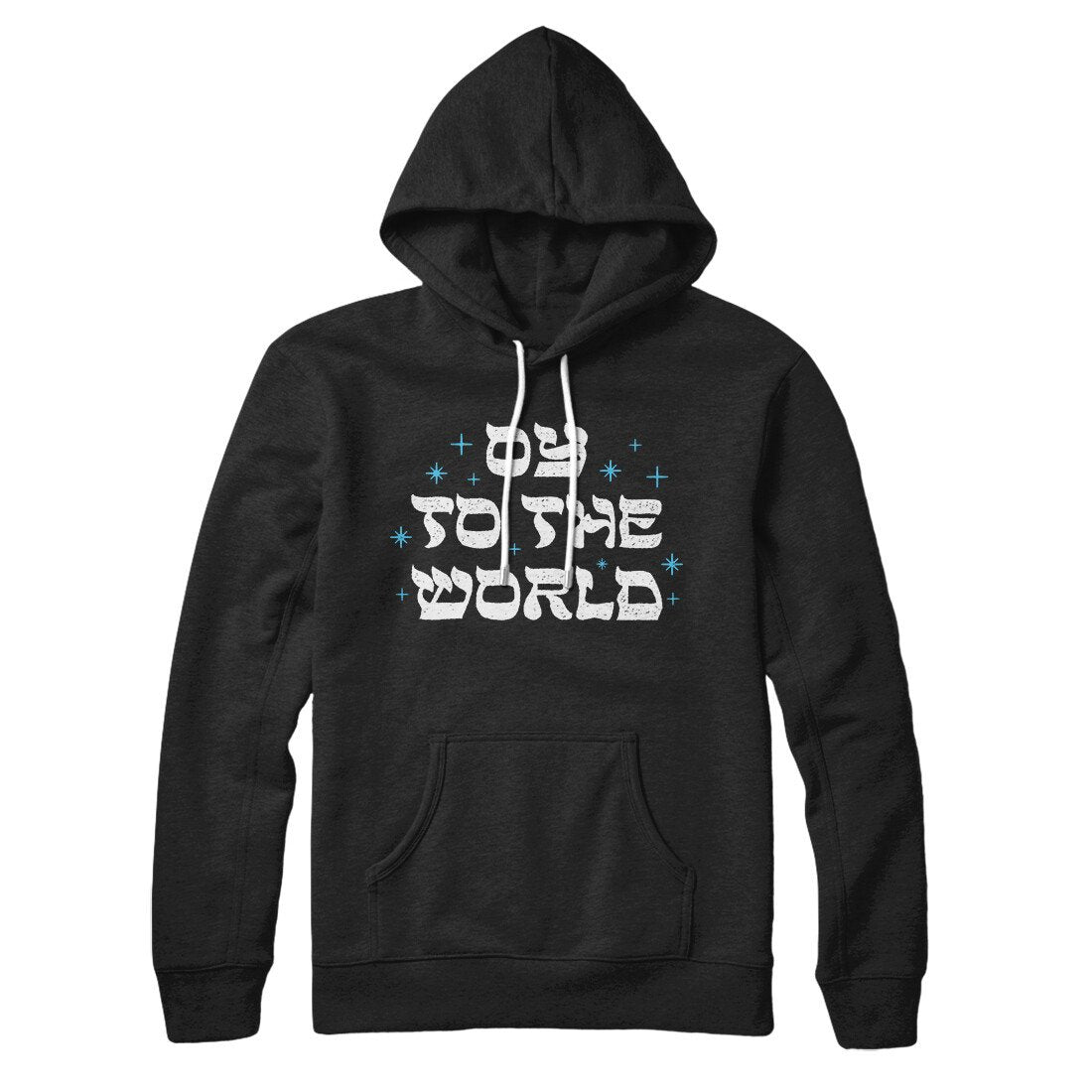 Oy To The World Unisex Hoodie - Cotton Polyester Pullover with Kangaroo Pocket